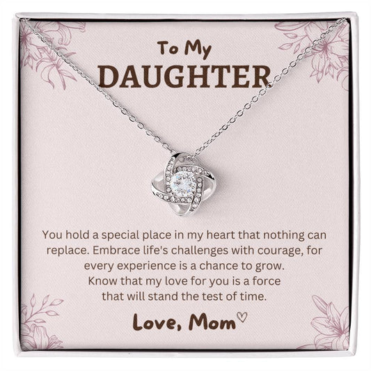 Gift For Daughter From Mom "You Hold A Special Place In My Heart" Necklace