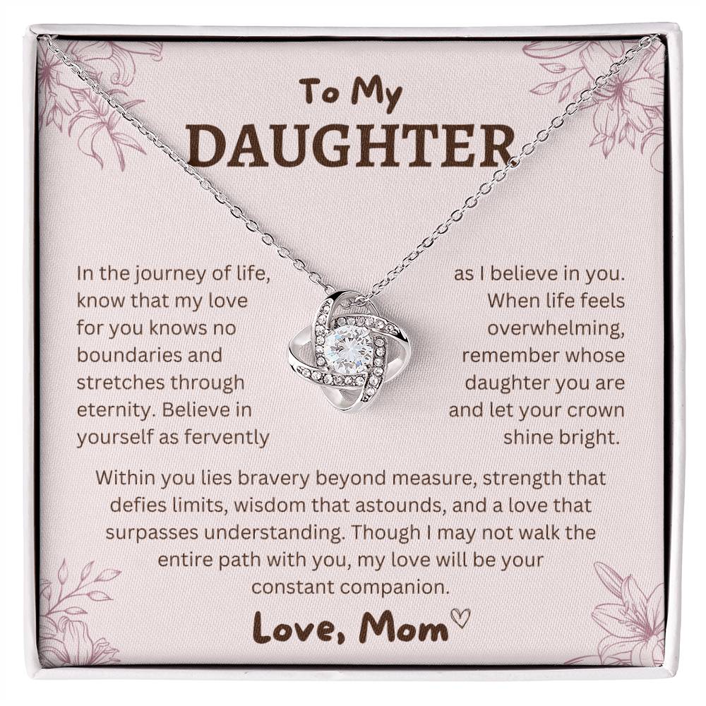 Gift For Daughter From Mom "In The Journey Of Life" Necklace