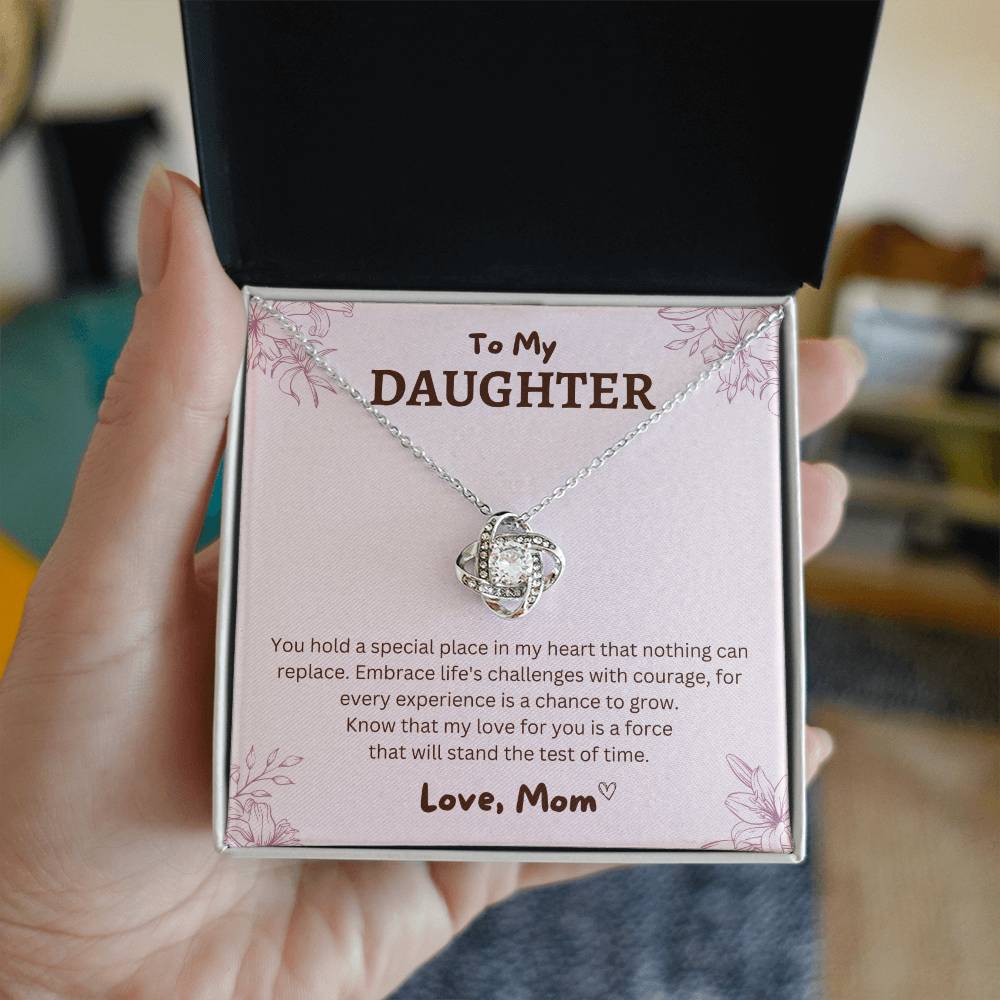 Gift For Daughter From Mom "You Hold A Special Place In My Heart" Necklace