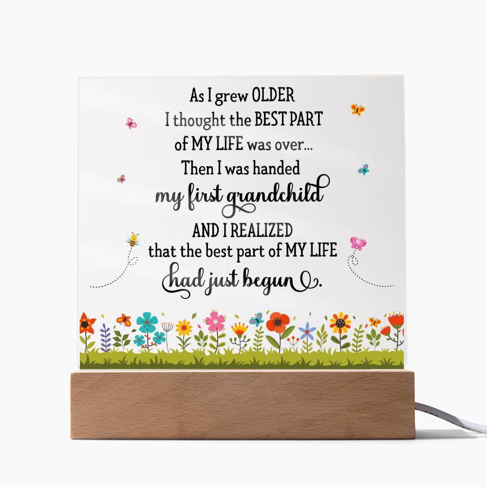 Beautiful Gift For Grandma "The Best Part Of My Life" Acrylic Plaque: An Unforgettable and Exclusive Keepsake