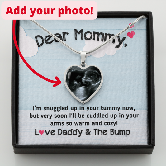 Dear Mommy "Love Daddy and The Bump" Necklace