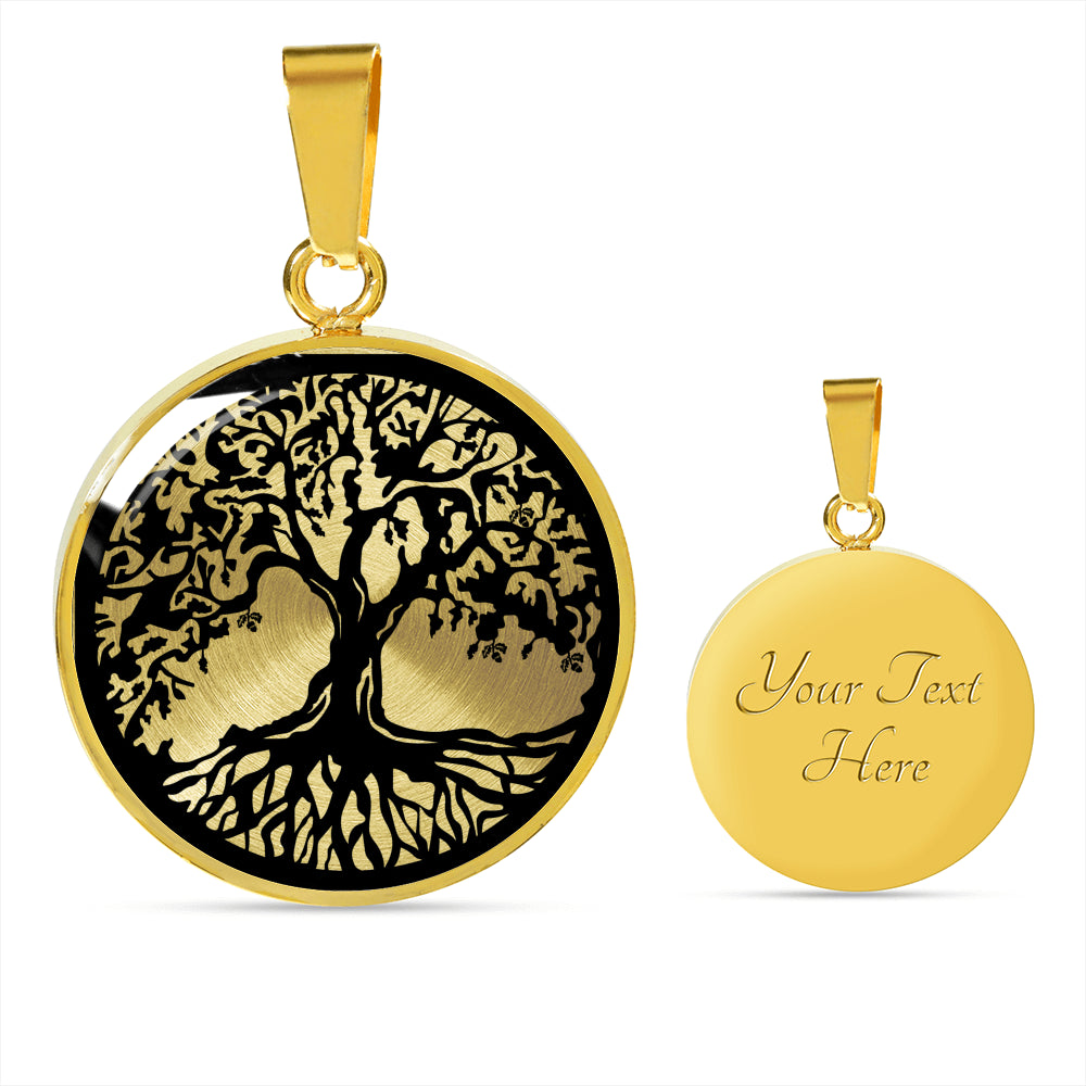 Impeccable "Tree Of Life" Pendant Necklace With Available Custom Engraving