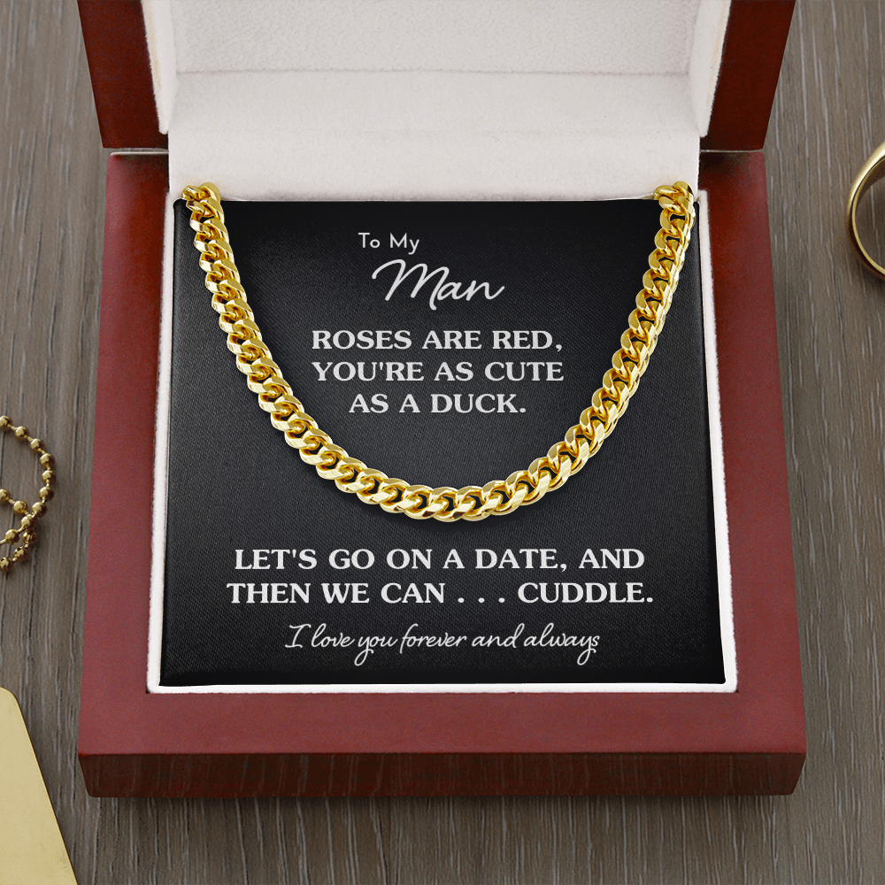 Funny To My Man "Cute As A Duck" Necklace