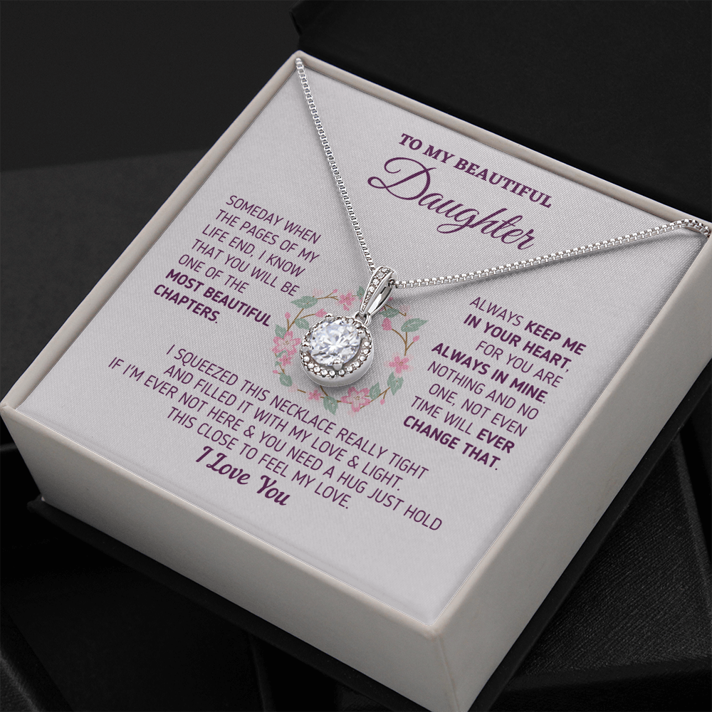 Gift for Daughter "Keep Me In Your Heart" Necklace