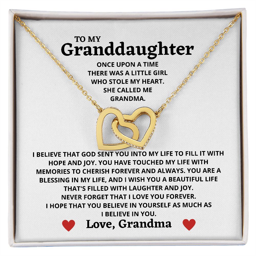 Gift For Granddaughter From Grandma "I Believe In You" Necklace