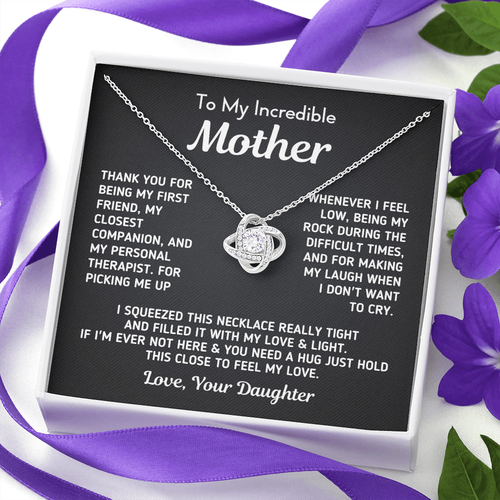 Gift for Mom "My Best Friend" From Daughter Necklace
