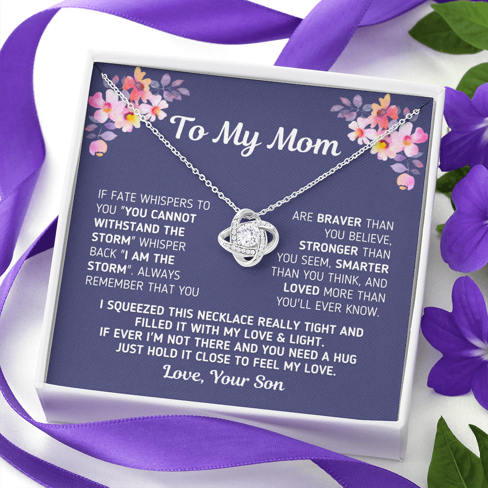 Gift For Mom From Son "Loved More Than You'll Ever Know"