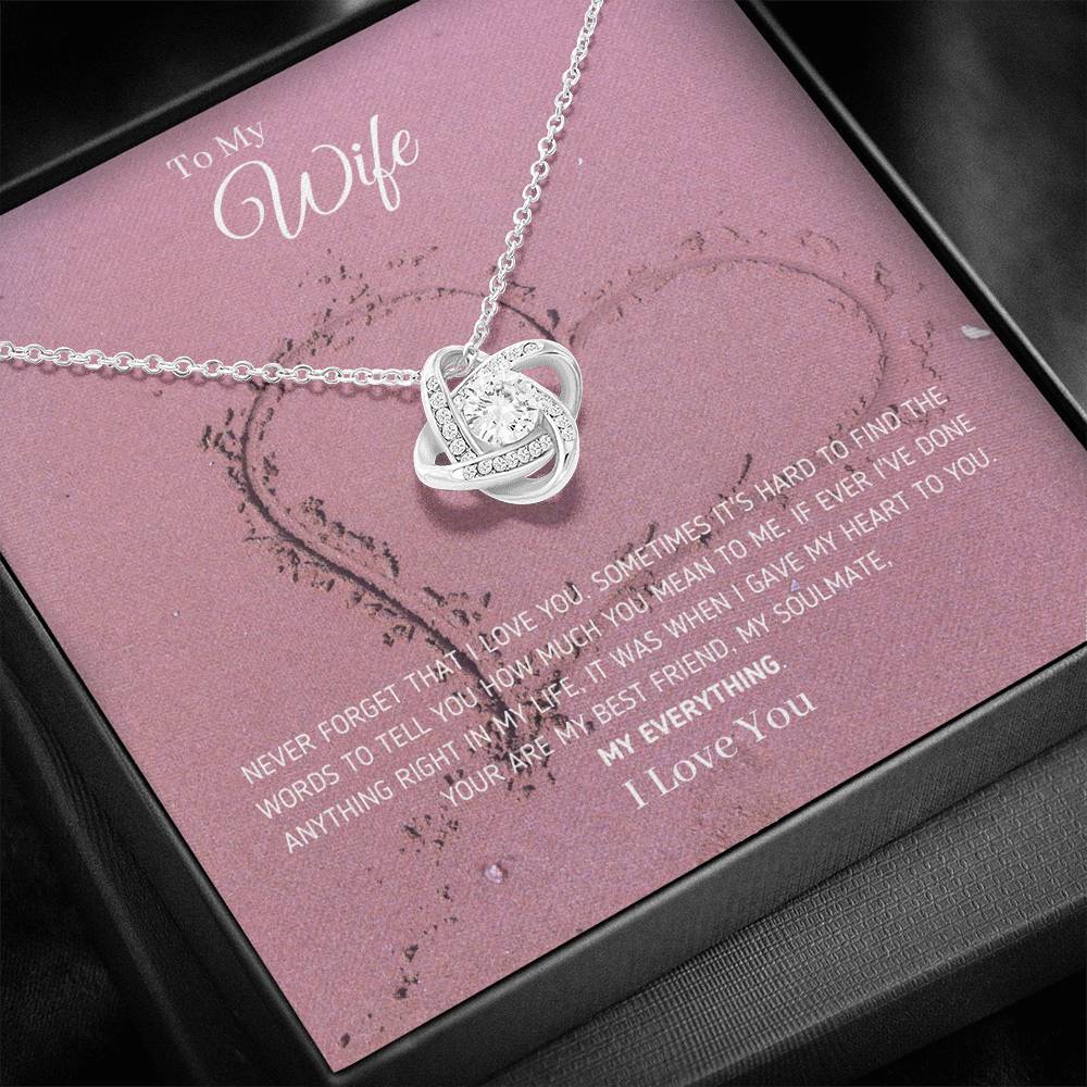 To My Wife - Never Forget That I Love You Necklace