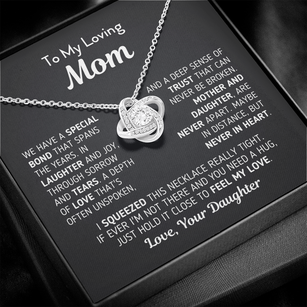 Gift For Mom From Daughter "Never In Heart"