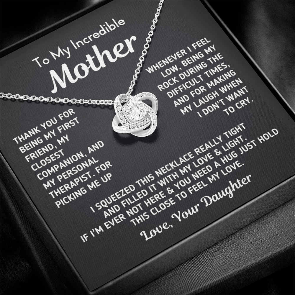 Gift for Mom "My Best Friend" From Daughter Necklace