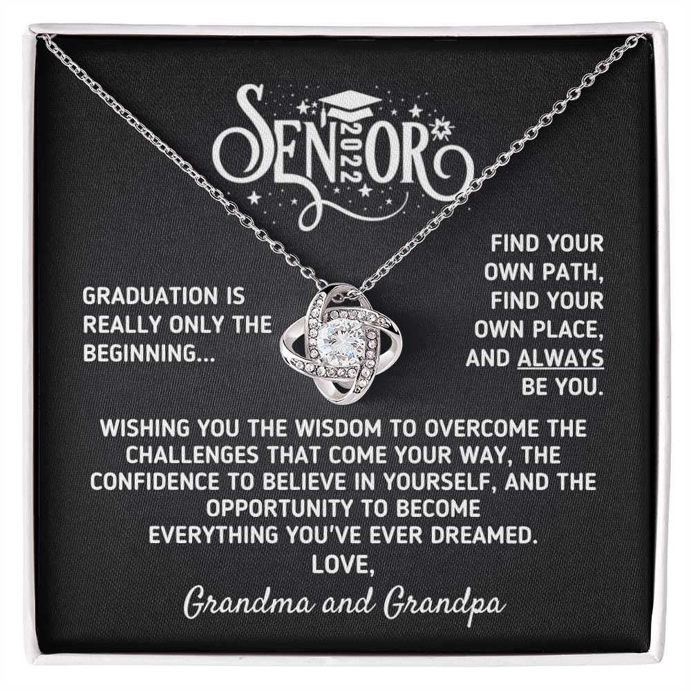 Graduation Gift for Senior 2022 "Only The Beginning" Love Grandma and Grandpa