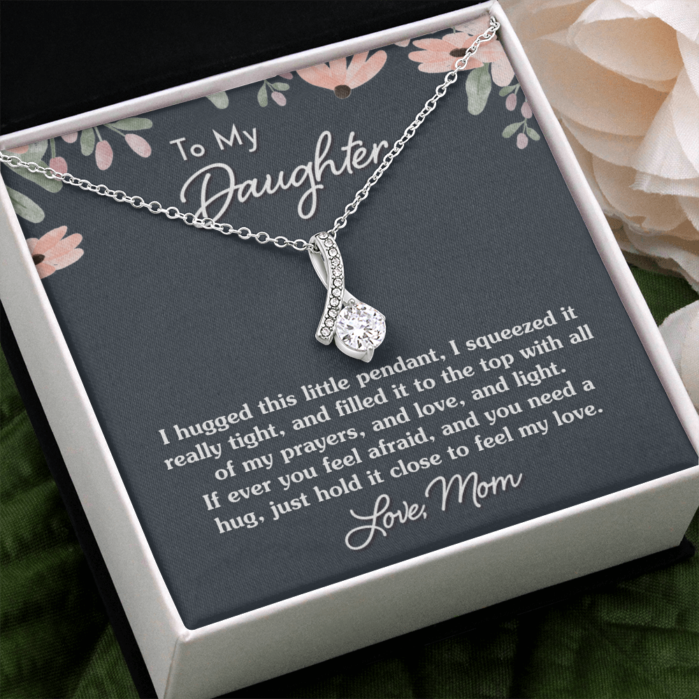 Gift for Daughter "I Hugged This Little Pendant" Necklace