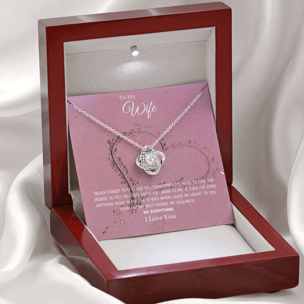 To My Wife - Never Forget That I Love You Necklace