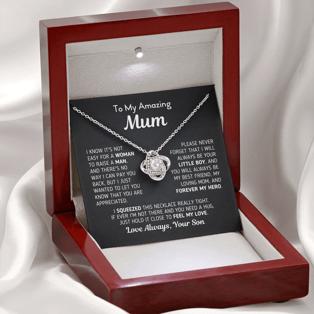 Gift for Amazing Mum Forever My Hero Necklace
