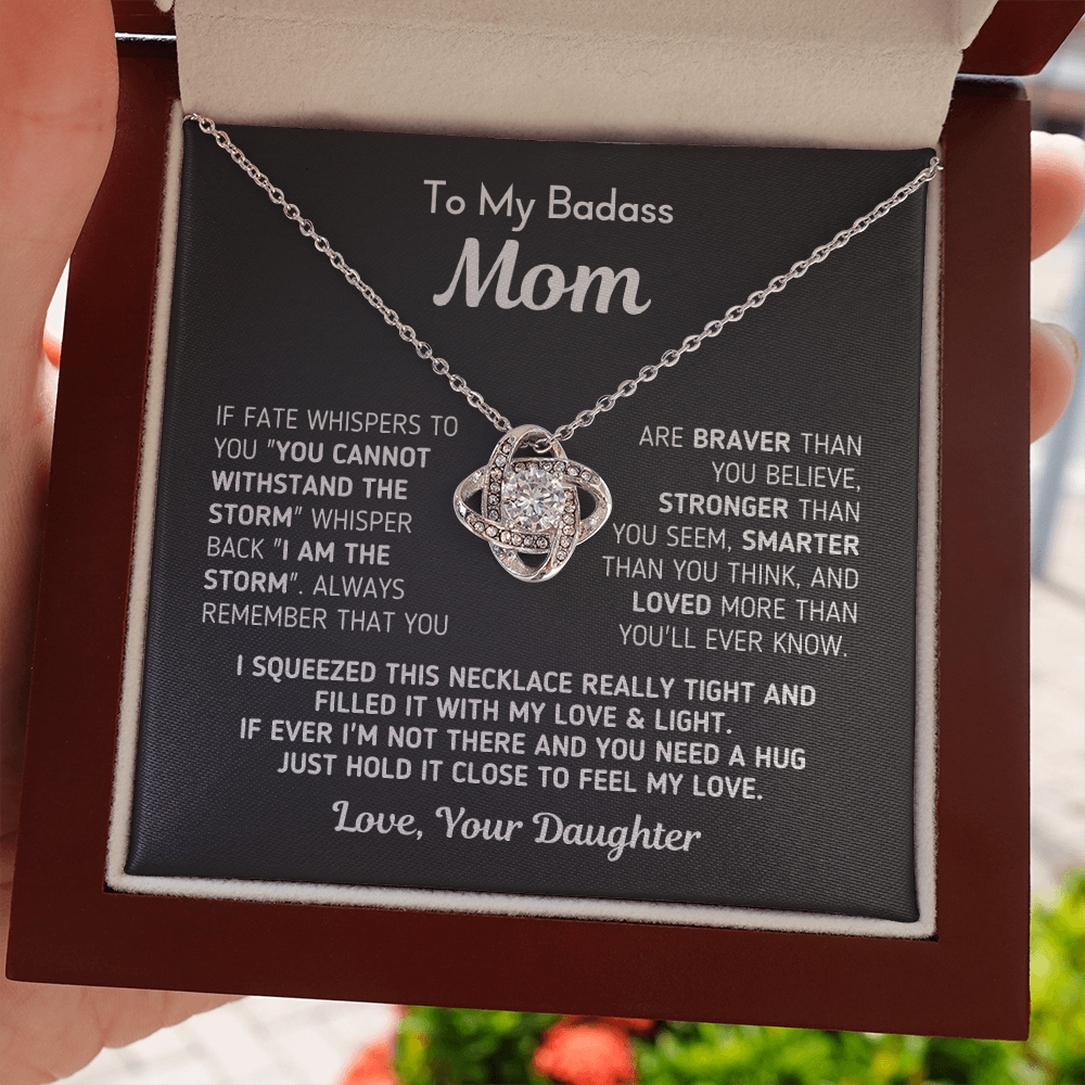 Gift for Mom From Daughter - I Am The Storm Necklace
